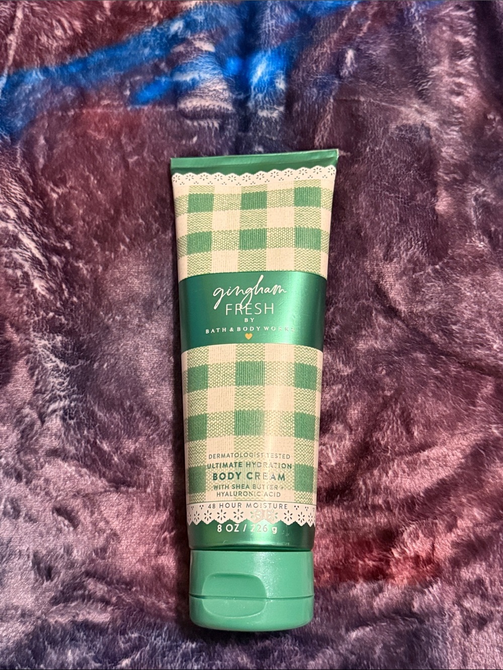 Bath & Body Works Gingham Fresh Green Body Cream Tube